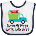 thumbnail image 3 of Inktastic I Love My Poppa Boys or Girls Baby Bib, 3 of 4