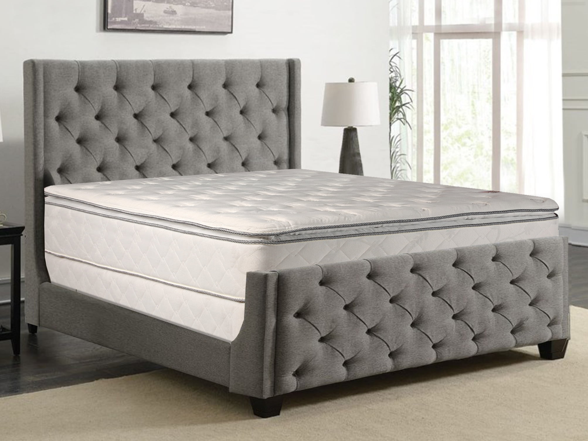 10 firm pillow top innerspring mattress