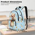 thumbnail image 6 of Jeiento Otter 17 Inch School Backpack Set 4-Piece Lunch Bag Pencil Case Water Bottle Holder Daisy Lightweight Large Capacity Bookbag for Boys Girls Kids Students, 6 of 7