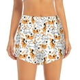thumbnail image 4 of Lsque Cute Dog Printed Women's Running Shorts with Liner Pockets,Elastic Quick Dry Workout Athletic Gym Yoga Shorts,Womens High Waist Shorts-X-Large, 4 of 9