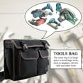 thumbnail image 4 of Bolsa de hombro, bolsa de herramientas de tela Oxford engrosada, bolsa de herramientas para electricistas, organizador de herramientas diseñado para profesionales, 4 of 12
