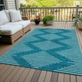 thumbnail image 6 of Addison Rugs Chantille Indoor/Outdoor Transitional Geometric Teal Washable Rectangle Rug, 2'6" x 3'10", 6 of 6
