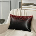 thumbnail image 3 of Bingfone Red Glitter1 Print Satin Pillowcase for Hair - Standard Size with Zipper Silky & Soft Pillow Covers,20x30 inches, 3 of 8