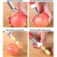 thumbnail image 3 of Stainless Steel Apple Corer Tool, A Small Multifunctional Kitchen Tools With Peeling and Core Removal Functions, Which can Easily Remove Fruit Peels and is Easy to Clean., 3 of 5