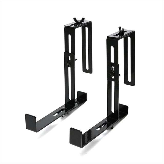 2 Uds., Barandilla de Balcón, Gancho para Maceta Colgante, Colgador de Maceta, Soporte Ajustable, Macetas de Pared, Soporte de Metal para Exteriores