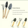 thumbnail image 4 of Yucurem Garden Tool Sets 3Pcs Shovel Rake Spade Set Mini Garden Tools Wooden Handle For (L), 4 of 4