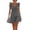#0105-Dark Gray, variant on Women Summer Short Dress 2026 Casual V Neck Sleeveless Tiered Bow Mini Sun Dresses Beach Vacation Sundress