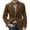 Khaki, variant on Jackets for Men Fashionable British Solid Color Corduroy Retro Casual Single Breasted Suit Top Brown S