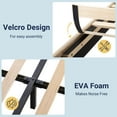 thumbnail image 6 of Allewie Twin Size Platform Bed Frame with Fabric Upholstered Headboard, No Box Spring Needed, Beige, 6 of 8