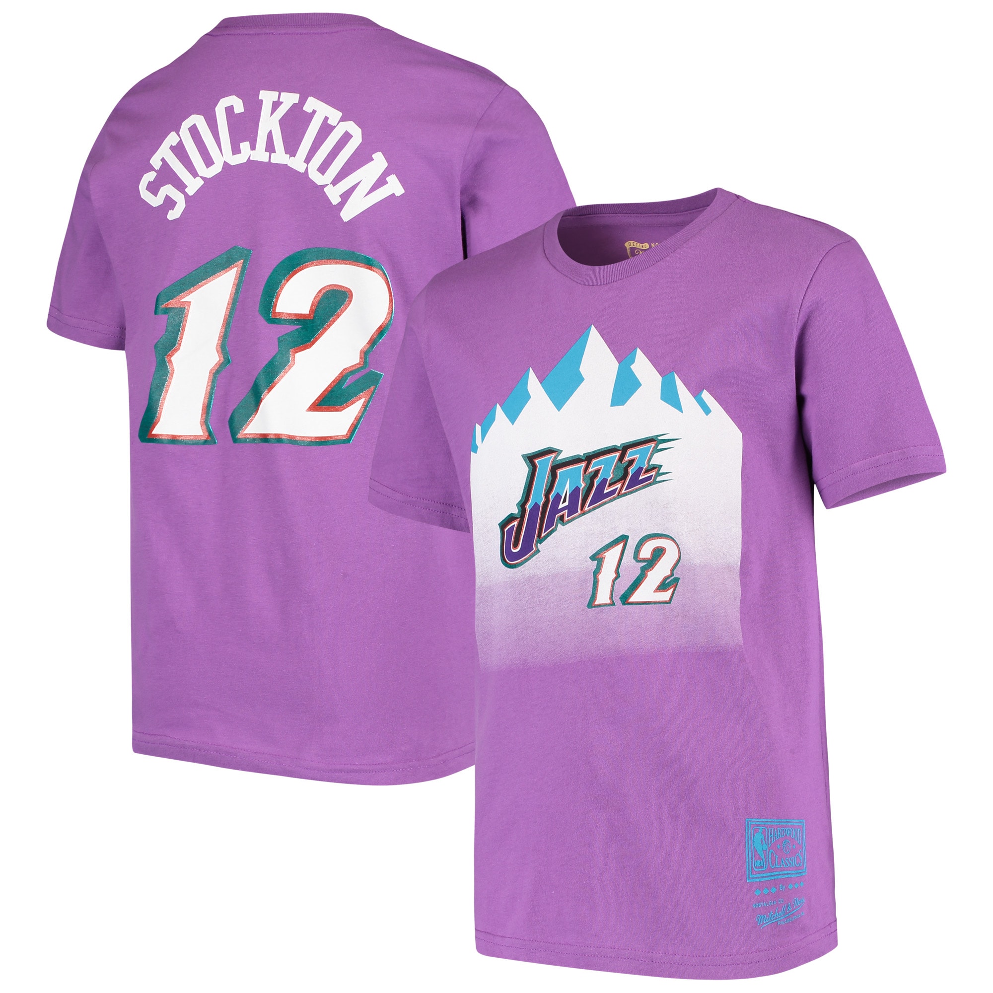 Youth John Stockton Purple Utah Jazz 