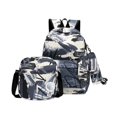 thumbnail image 3 of 3-Piece Backpack Set for School Travel and Everyday Use Lightweight Nylon Graphic Backpack with Crossbody Bag, 3 of 7