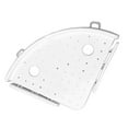 thumbnail image 1 of ruzhgo Triangular Commodity Shelf White Hollowed Plastic Punch Free with Suction Cup Hanging Storage Rack Bracket for Kitchen Bathroom Wall Corner, 1 of 9