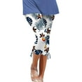thumbnail image 2 of Snoarin Capris Cargo Grande Taille pour Femmes Été Décontracté Cordon Imprimé Pantalons Raccourcis pour Femmes en Solde, 2 of 5