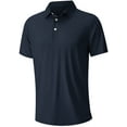 thumbnail image 3 of Iceglad Golf Shirts for Men Short Sleeve Dry Fit Print Performance Moisture Wicking Polo Shirt, 3 of 8