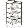 thumbnail image 4 of Water Bottle Organizer Vertical Free Standing Storage Brown - 5 Tier, 4 of 5