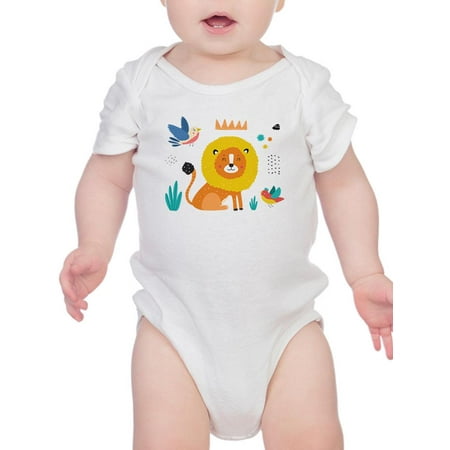 

Funny Kiddie Lion Drawing Bodysuit Infant -Image by Shutterstock Newborn