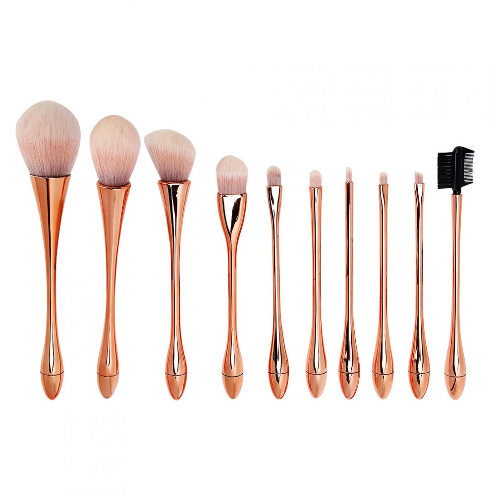 Cosmetic Brush, Rose Gold Makeup Brushes, For Home Nail Salon Rose Gold