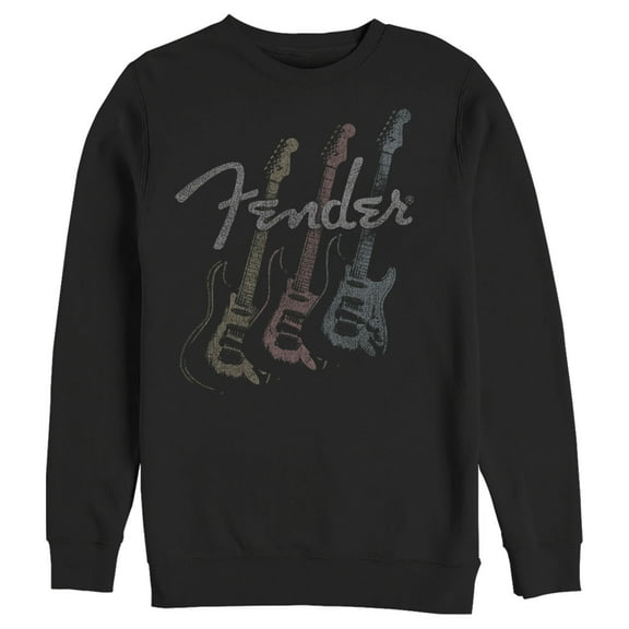 Men's Fender Triple Fret Logo  Sweatshirt Black X Large