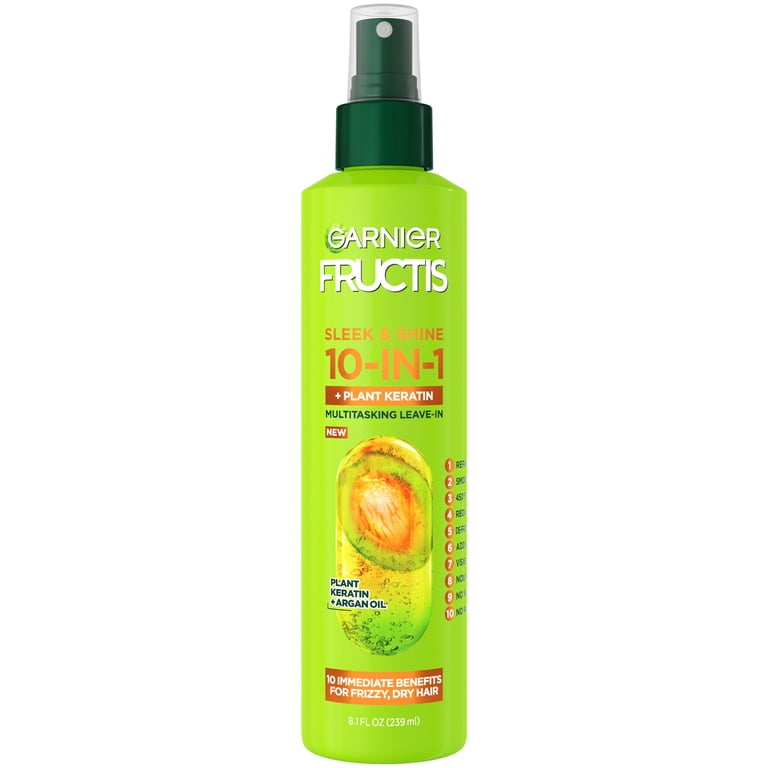 Garnier Fructis Sleek and Shine 10-in-1 Hair Spray, 8.1 fl oz photo 1