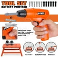 thumbnail image 3 of TOY Life Kids Tool Set with Kids Tool Belt, Toddler Tool Set with Electric Toy Drill, Construction Tool Set for Kids Halloween Pretend Play Tools, Toy Tools for Kids Ages 3 4 5 6 7 Years Old, 3 of 8