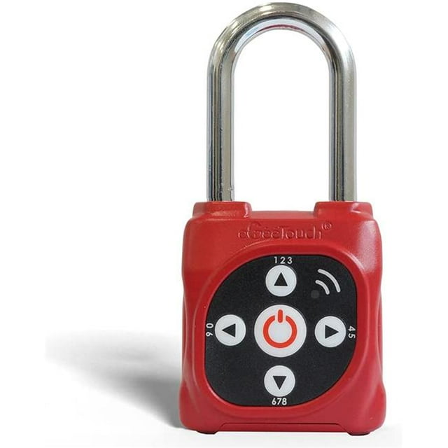 eGeeTouch 5-05105-97 Cadenas de Loto à Verrouillage Intelligent &44; Rouge