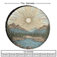 thumbnail image 2 of Vintage Mountain Camper Spare Tire Cover Nature Mountain Trees Wheel Protectors Weatherproof Wheel Covers Universal Fit for Trailer SUV Truck Camper Travel Trailer 13inch, 2 of 8