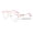 RoseGold, variant on V.W.E. Metal Tear Drop Progressive Reading Glasses - Zero Power On Top - Clear No Line Reader - AR +2.75