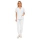 thumbnail image 1 of Ropa de trabajo informal de verano para mujer, doctora, clínica de belleza, enfermera, pantalones de manga corta, traje esmerilado, 1 of 6