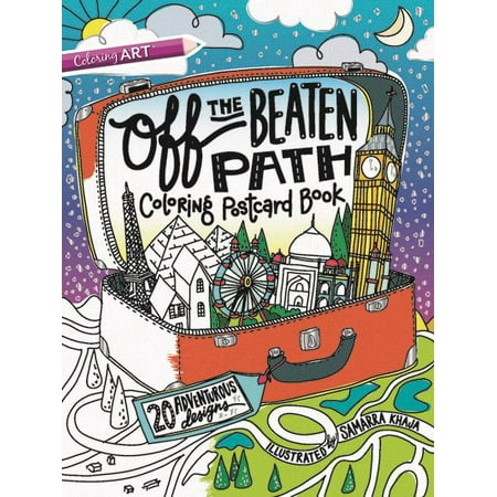 Off The Beaten Path Coloring Postcard Book 20