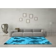 thumbnail image 3 of Ahgly Company Indoor Rectangle Abstract Light Blue Modern Area Rugs, 3' x 5', 3 of 4