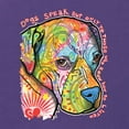 thumbnail image 2 of Neon Lab Dog Lover Shirt | Labrador Dogs Speak To Those Who Listen | Dean Russo Art Animal Lover Tri-Blend Racerback Tank Top, Purple Rush, Large, 2 of 6