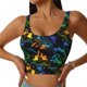 thumbnail image 1 of Balery Retro Truck Sujetadores deportivos con espalda cruzada para mujer, acolchados, sin costuras, de alto impacto, ideales para yoga, gimnasio, entrenamiento y fitness.-Small, 1 of 8