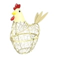 thumbnail image 3 of Organizador de almacenamiento de alimentos para huevos, estilo rústico, de hierro forjado, para encimera de cocina. amarillo, 3 of 9