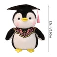 thumbnail image 3 of Plush Penguin Stuffed Animal Doll for Man Women Girls Boys Graduation Congratulatory Party Gifts, 8.7in, 3 of 6