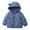Blue, variant on REDARER Kids Hooded Puffer Jacket, Winter Thick Warm Coat for Children, Padded Outerwear for Cold Weather,Size:12-18 Months