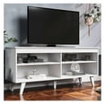 TV Stand with 4 Shelves and Cable Management, Entertainment Center for TVs up to 55