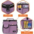 thumbnail image 4 of OPUX Large Insulated Lunch Bag for Men Women, Leakproof Thermal Lunch Box Work, Soft Lunch Cooler Tote Bag with Shoulder Strap for Adult, Reusable Lunch Pail, Purple, 4 of 8