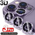 thumbnail image 2 of Protector de lente de cámara para IPhone 11, 12, 13 Pro Max Mini 15 Pro Max, cristal Protector para IPhone 14 Pro Max, 3 uds., 2 of 4