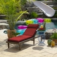 thumbnail image 3 of ARDEN Outdoor Chaise Lounge Cushion 72 x 21, Ruby Red Leala, 3 of 12