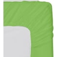 thumbnail image 2 of 1-Piece fitted sheet solid pattern Egyptian cotton 600 Thread Count King Size Fit up to 16'' Deep Pocket Sage Green Solid, 2 of 5