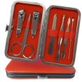 thumbnail image 2 of ZECATL Kit de Pédicure, Coupe-Ongles, Kit de Toilettage Professionnel, Outils pour Ongles pour Hommes et Femmes (7 en 1 à Carreaux Rouges), 2 of 4