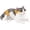 white, variant on Jiibva Simulation Pet Cat Model Ornaments Cute Cat Doll Model Decorative Cat Model for Home Office Desk Decor