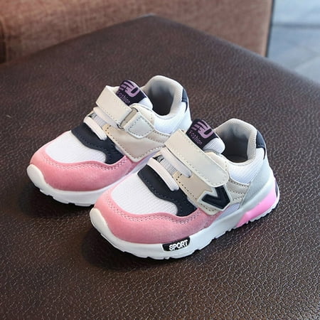 

〖Roliyen〗Toddler Shoes Toddler Baby Boys Girls Children Casual Sneakers Mesh Soft Running Letter Shoes
