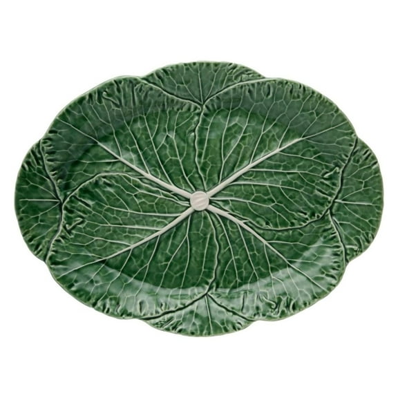 Cabbage Green Oval Platter, Large