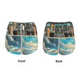thumbnail image 3 of Balery Comic Airplane Cockpit Illustration Pantalones cortos deportivos para mujer con forro y dos bolsillos, elásticos, para entrenamiento, gimnasio, yoga-X-Large, 3 of 7