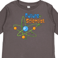 thumbnail image 4 of Inktastic Future Scientist with Atom Boys or Girls Long Sleeve Toddler T-Shirt, 4 of 5