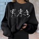 thumbnail image 2 of Sudadera informal con estampado sólido de manga larga con cuello redondo para mujer a la moda de Halloween Fridja  ghj987+1480, 2 of 5