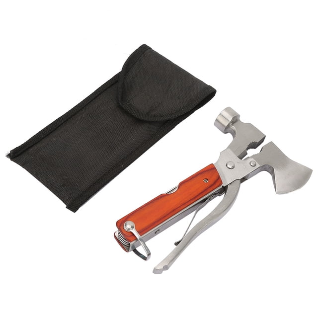 Martillo de hacha de supervivencia de emergencia para acampar al aire libre, portátil, multiusos, herramienta de mano