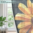 thumbnail image 4 of BZSMCE Window Curtain Panels Fashion Radiant Orange Blossoms Printed 63x42in/63x52in, 4 of 7