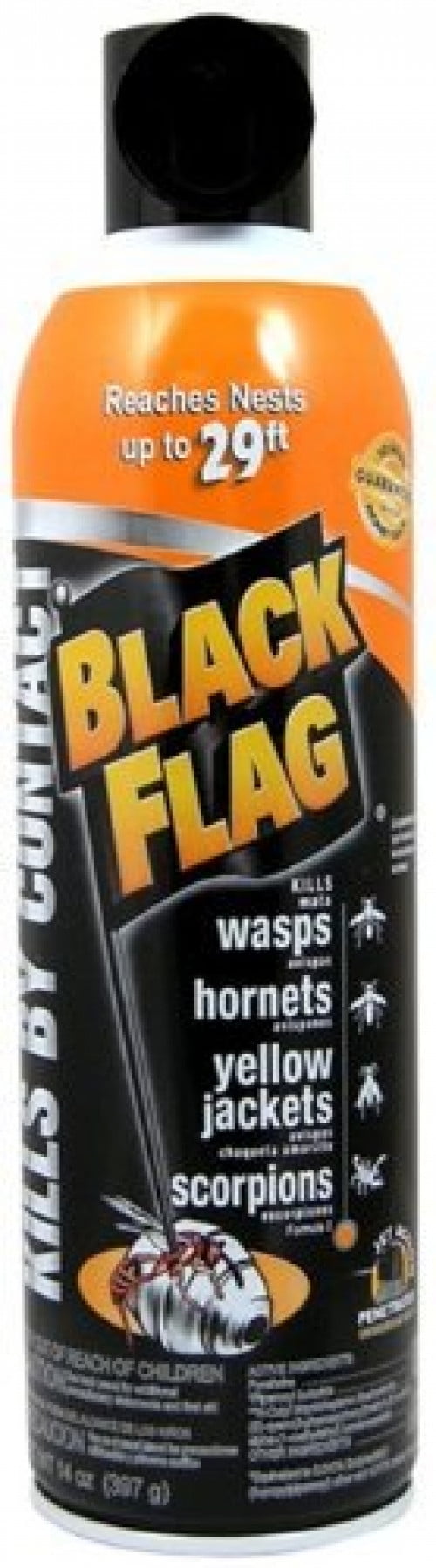 Black Flag Wasp Yellow Jacket & Scorpion Killer, 14 Oz (Pack of